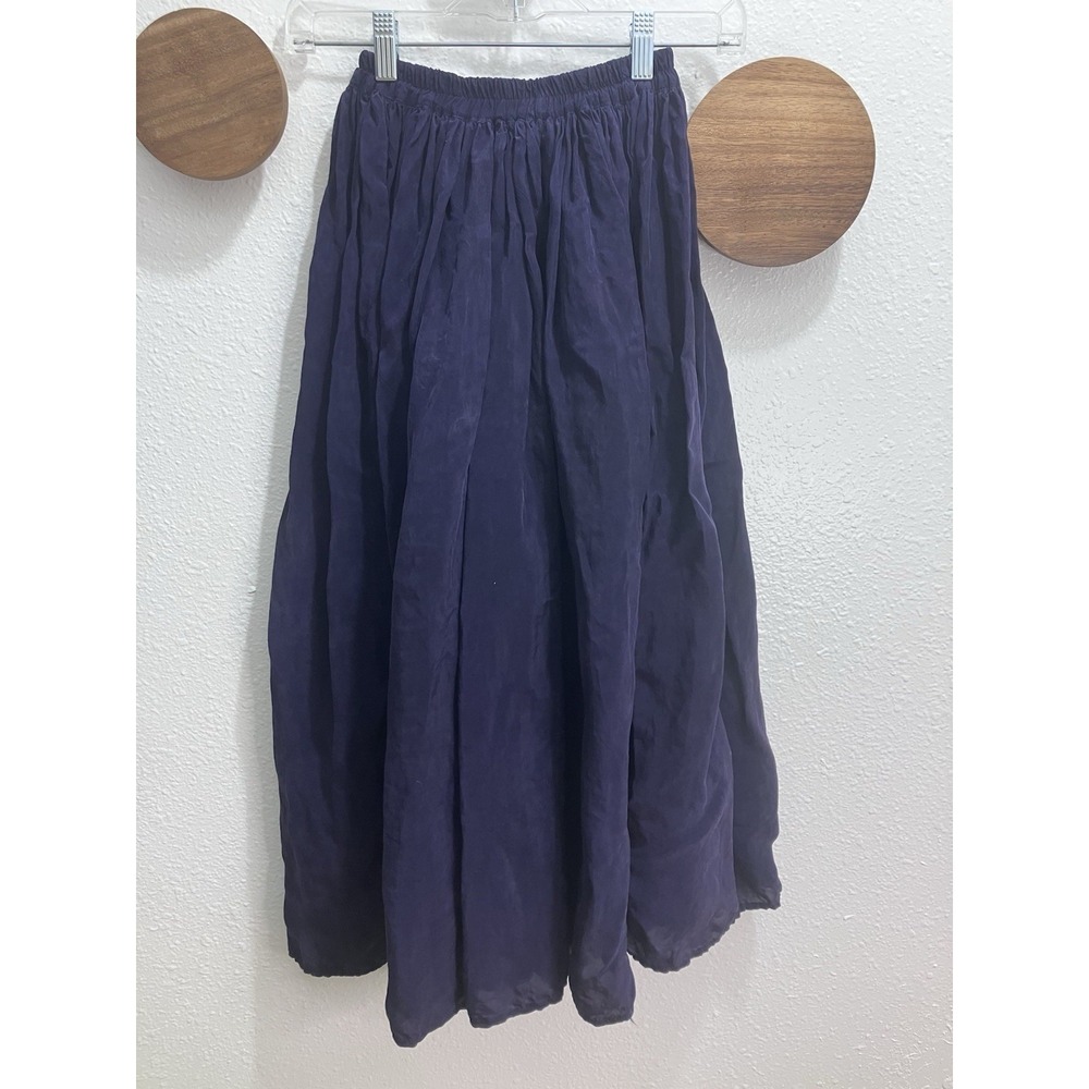 VTG Saddle Ridge Dark Purple Maxi Skirt Western Womens P Small Coastal Cowgirl